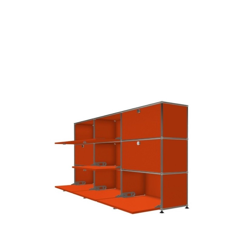 Système de rangement 9 portes USM Haller 225 x 35 x h109 cm