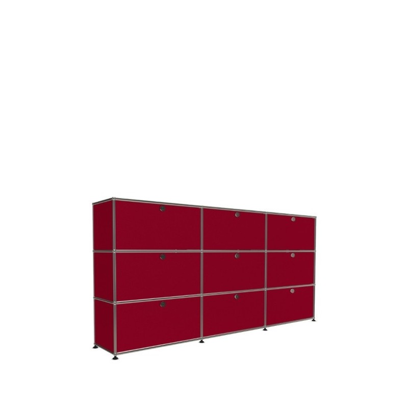 Système de rangement 9 portes USM Haller 225 x 35 x h109 cm