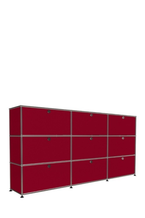 Système de rangement 9 portes USM Haller 225 x 35 x h109 cm