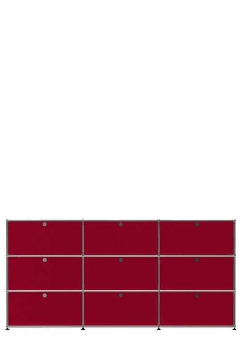 Système de rangement 9 portes USM Haller 225 x 35 x h109 cm