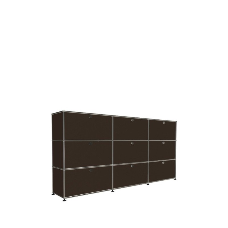 Système de rangement 9 portes USM Haller 225 x 35 x h109 cm