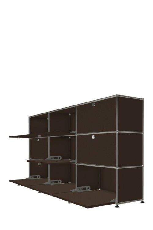 Système de rangement 9 portes USM Haller 225 x 35 x h109 cm
