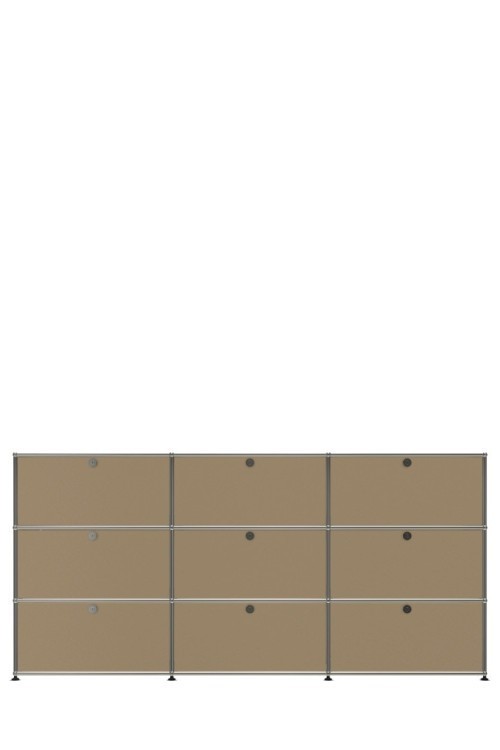 Système de rangement 9 portes USM Haller 225 x 35 x h109 cm