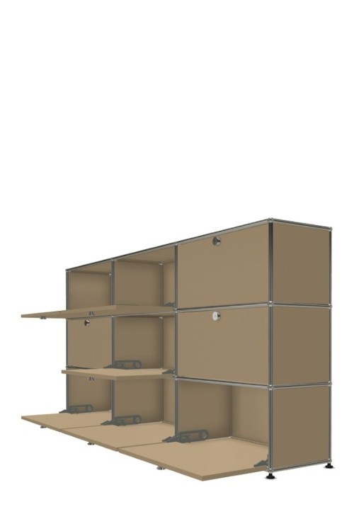 Système de rangement 9 portes USM Haller 225 x 35 x h109 cm