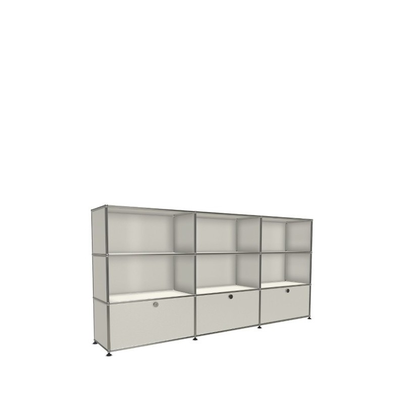 Système de rangement 9 modules 3 portes USM Haller 225 x 35 x h109 cm