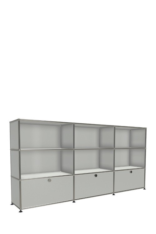 Système de rangement 9 modules 3 portes USM Haller 225 x 35 x h109 cm