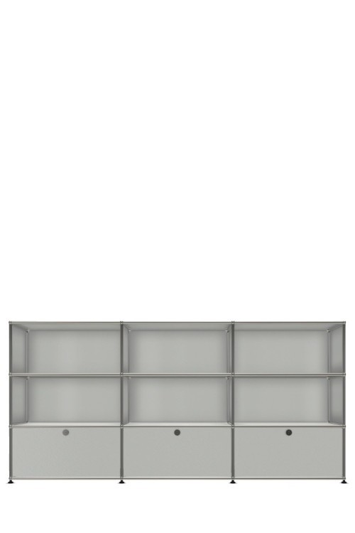 Système de rangement 9 modules 3 portes USM Haller 225 x 35 x h109 cm