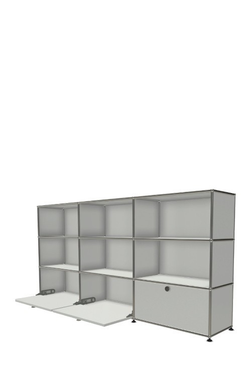 Système de rangement 9 modules 3 portes USM Haller 225 x 35 x h109 cm