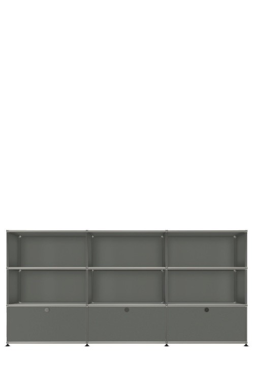 Système de rangement 9 modules 3 portes USM Haller 225 x 35 x h109 cm