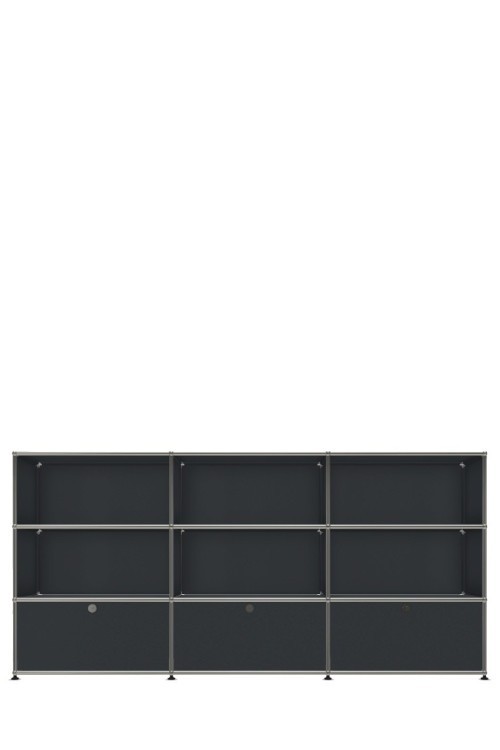 Système de rangement 9 modules 3 portes USM Haller 225 x 35 x h109 cm