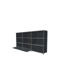Système de rangement 9 modules 3 portes USM Haller 225 x 35 x h109 cm