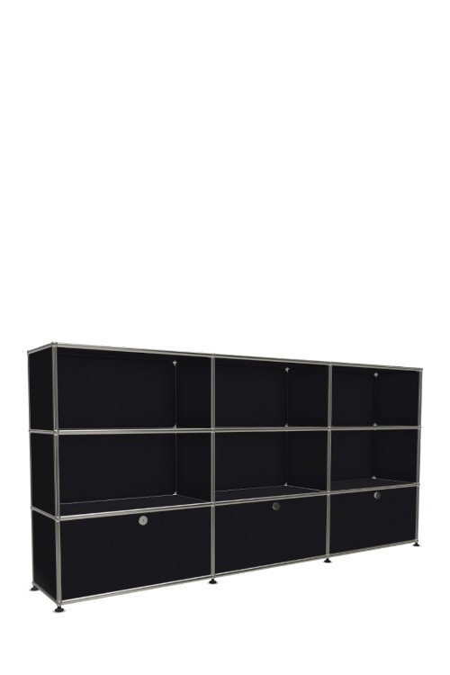 Système de rangement 9 modules 3 portes USM Haller 225 x 35 x h109 cm