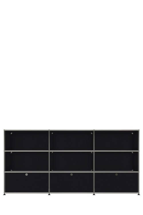 Système de rangement 9 modules 3 portes USM Haller 225 x 35 x h109 cm