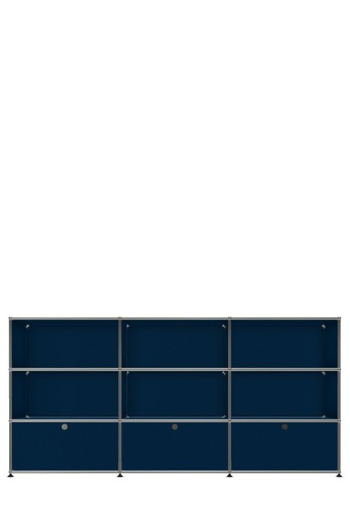 Système de rangement 9 modules 3 portes USM Haller 225 x 35 x h109 cm