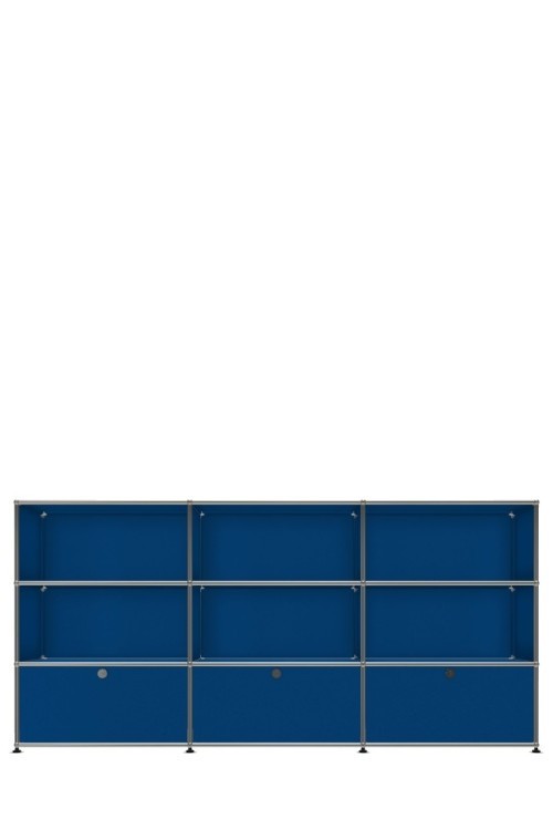 Système de rangement 9 modules 3 portes USM Haller 225 x 35 x h109 cm