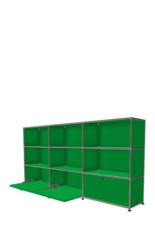 Système de rangement 9 modules 3 portes USM Haller 225 x 35 x h109 cm