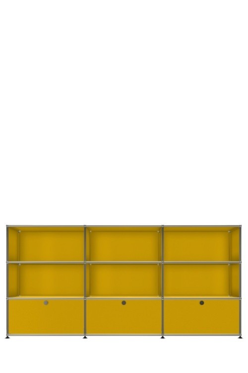 Système de rangement 9 modules 3 portes USM Haller 225 x 35 x h109 cm