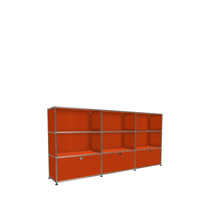 Système de rangement 9 modules 3 portes USM Haller 225 x 35 x h109 cm