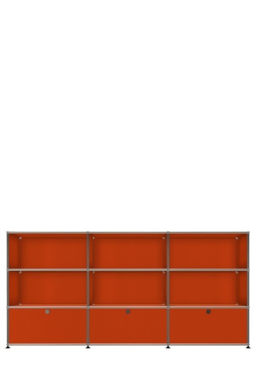 Système de rangement 9 modules 3 portes USM Haller 225 x 35 x h109 cm