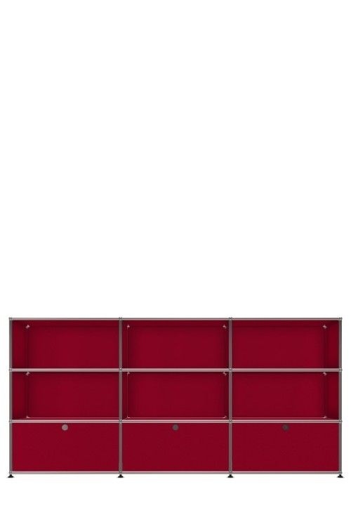 Système de rangement 9 modules 3 portes USM Haller 225 x 35 x h109 cm