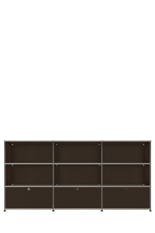 Système de rangement 9 modules 3 portes USM Haller 225 x 35 x h109 cm