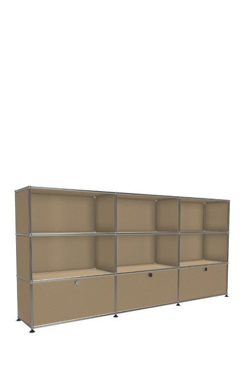 Système de rangement 9 modules 3 portes USM Haller 225 x 35 x h109 cm