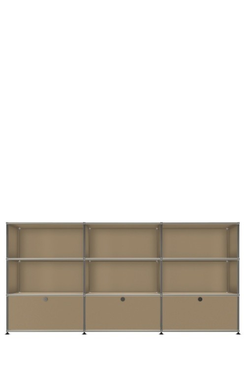 Système de rangement 9 modules 3 portes USM Haller 225 x 35 x h109 cm