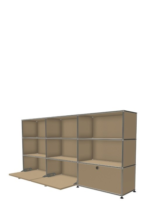 Système de rangement 9 modules 3 portes USM Haller 225 x 35 x h109 cm