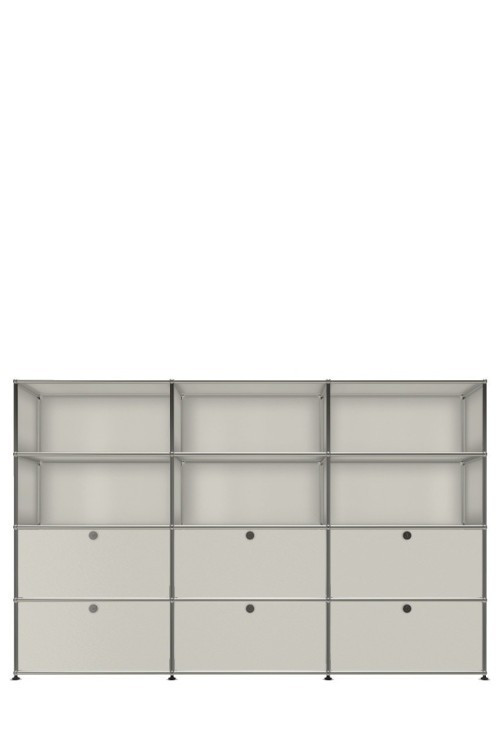 Système de rangement 12 modules 6 portes USM Haller 225 x 35 x h144 cm