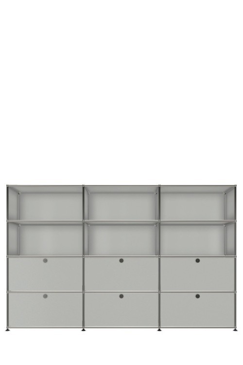 Système de rangement 12 modules 6 portes USM Haller 225 x 35 x h144 cm