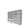 Système de rangement 12 modules 6 portes USM Haller 225 x 35 x h144 cm