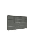 Système de rangement 12 modules 6 portes USM Haller 225 x 35 x h144 cm