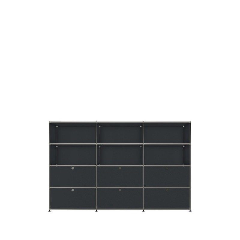 Système de rangement 12 modules 6 portes USM Haller 225 x 35 x h144 cm