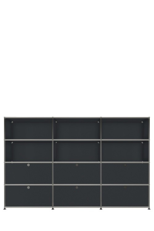 Système de rangement 12 modules 6 portes USM Haller 225 x 35 x h144 cm