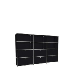 Système de rangement 12 modules 6 portes USM Haller 225 x 35 x h144 cm