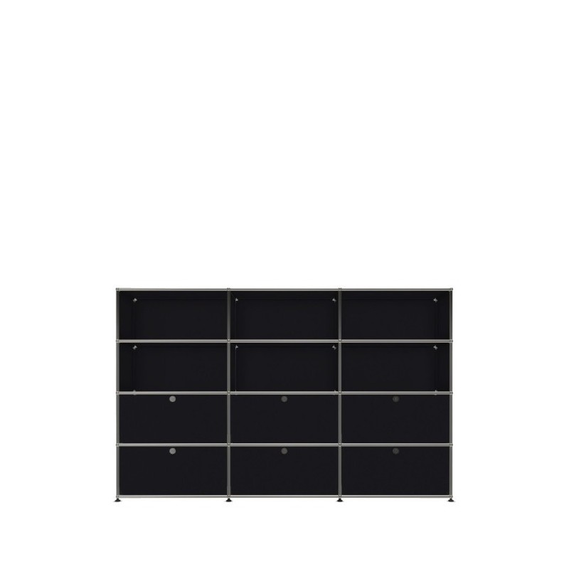 Système de rangement 12 modules 6 portes USM Haller 225 x 35 x h144 cm