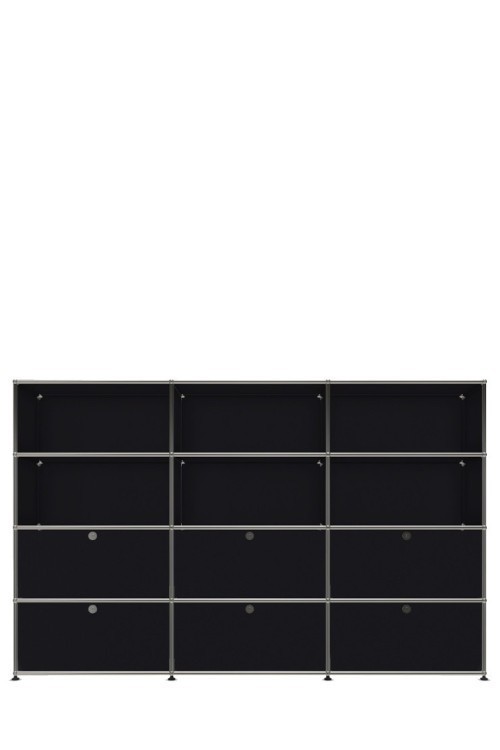 Système de rangement 12 modules 6 portes USM Haller 225 x 35 x h144 cm