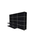 Système de rangement 12 modules 6 portes USM Haller 225 x 35 x h144 cm