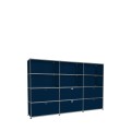 Système de rangement 12 modules 6 portes USM Haller 225 x 35 x h144 cm