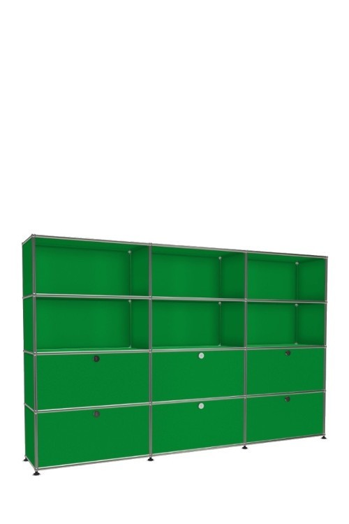 Système de rangement 12 modules 6 portes USM Haller 225 x 35 x h144 cm