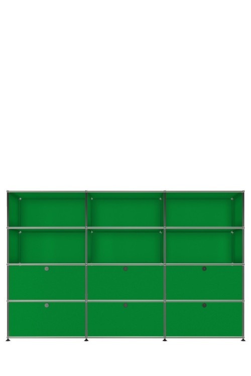 Système de rangement 12 modules 6 portes USM Haller 225 x 35 x h144 cm