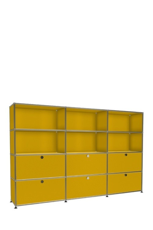 Système de rangement 12 modules 6 portes USM Haller 225 x 35 x h144 cm