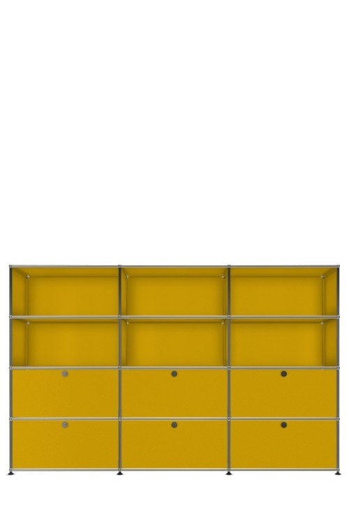 Système de rangement 12 modules 6 portes USM Haller 225 x 35 x h144 cm