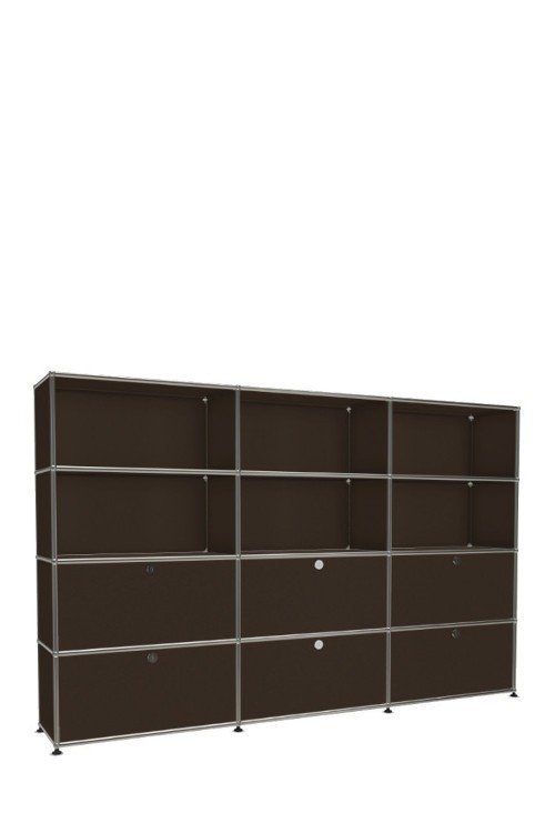 Système de rangement 12 modules 6 portes USM Haller 225 x 35 x h144 cm