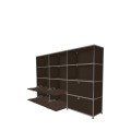 Système de rangement 12 modules 6 portes USM Haller 225 x 35 x h144 cm