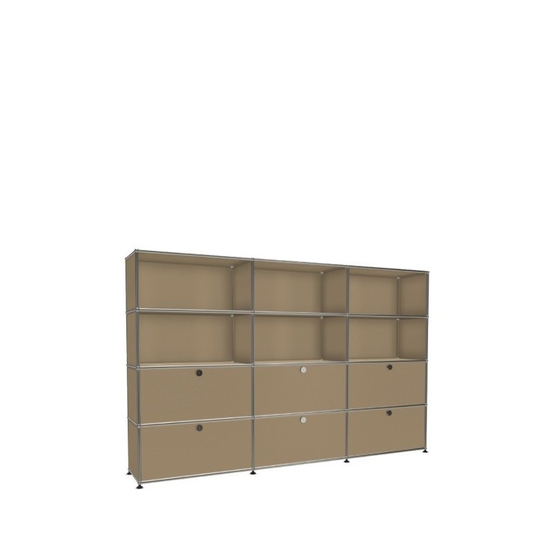 Système de rangement 12 modules 6 portes USM Haller 225 x 35 x h144 cm