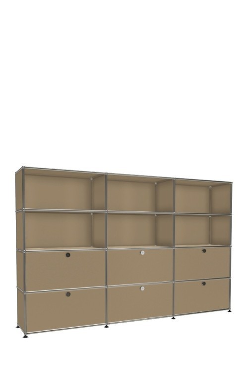 Système de rangement 12 modules 6 portes USM Haller 225 x 35 x h144 cm