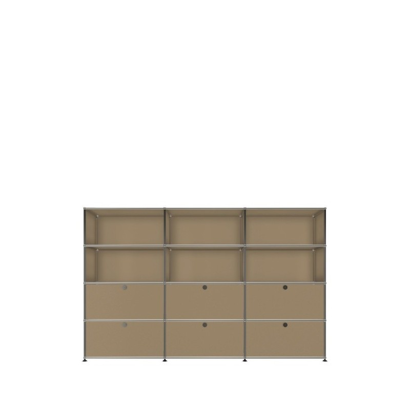 Système de rangement 12 modules 6 portes USM Haller 225 x 35 x h144 cm