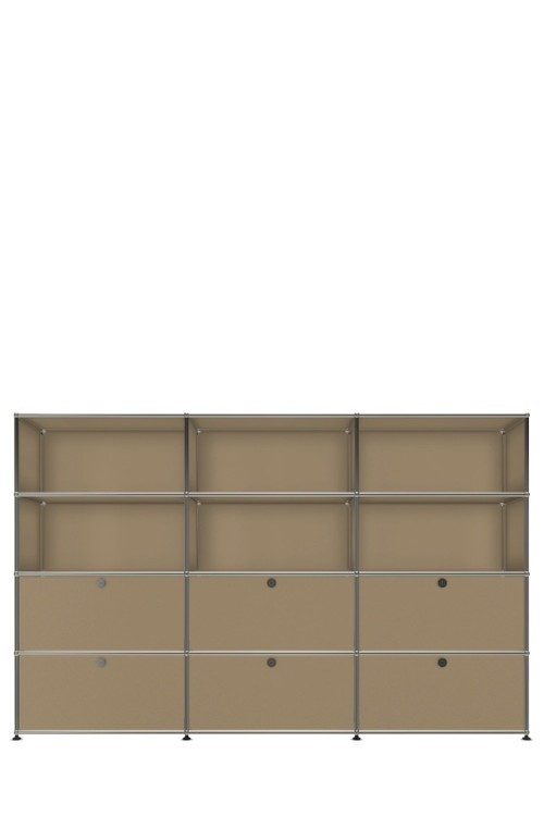 Système de rangement 12 modules 6 portes USM Haller 225 x 35 x h144 cm