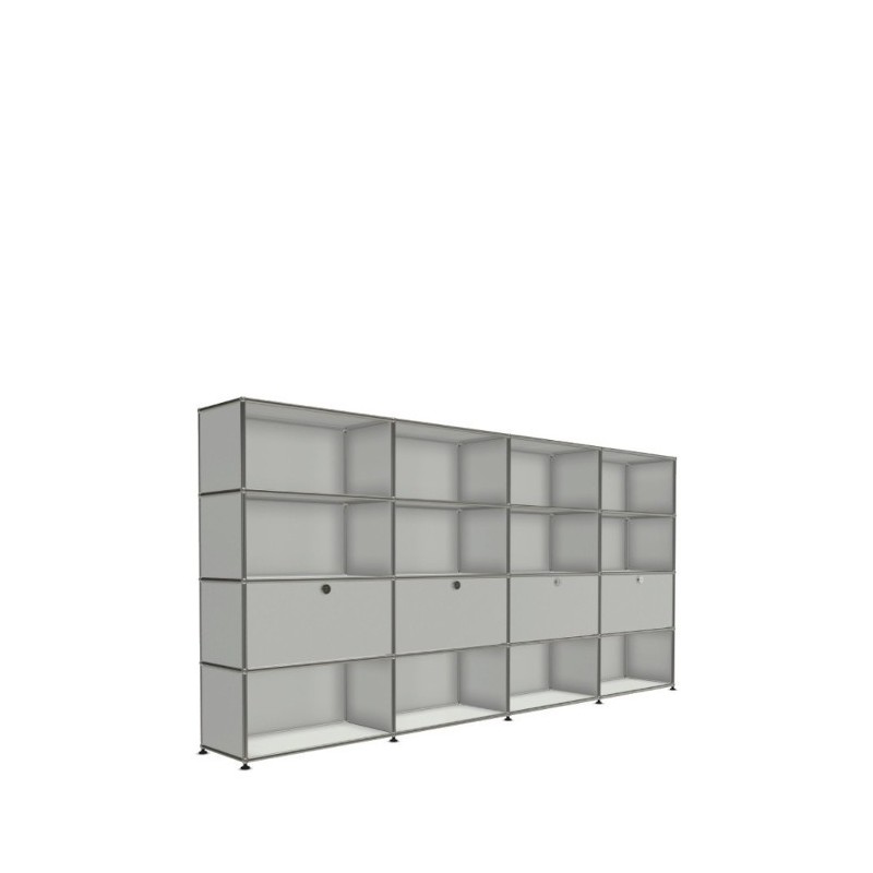 Système de rangement 16 modules 4 portes USM Haller 300 x 35 x h144 cm